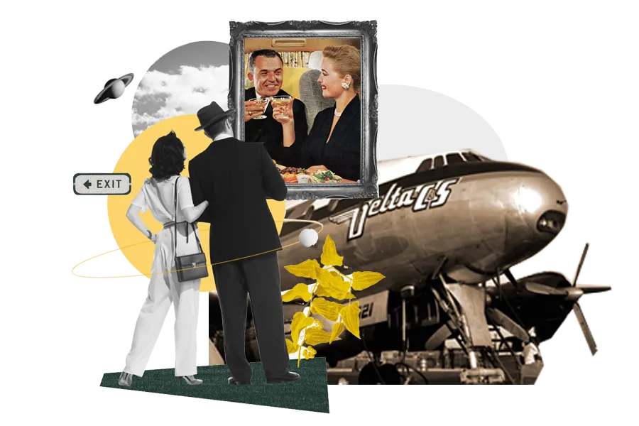 Delta Flight Museum staff and aircraft